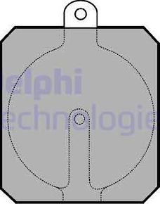 Delphi LP111 - Set placute de frana,frana de parcare cu disc allinparts.ro