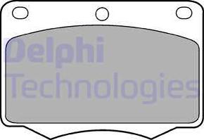 Delphi LP184 - Set placute frana,frana disc allinparts.ro
