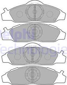 Delphi LP1817 - Set placute frana,frana disc - allinparts.ro