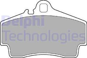 Delphi LP1301 - Set placute frana,frana disc allinparts.ro