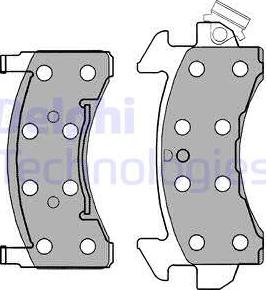 Delphi LP1258 - Set placute frana,frana disc allinparts.ro
