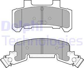 Delphi LP1257 - Set placute frana,frana disc allinparts.ro