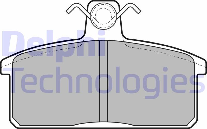 Delphi LP1201 - Set placute frana,frana disc - allinparts.ro