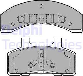 Delphi LP1216 - Set placute frana,frana disc allinparts.ro