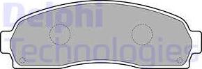 Delphi LP1757 - Set placute frana,frana disc allinparts.ro