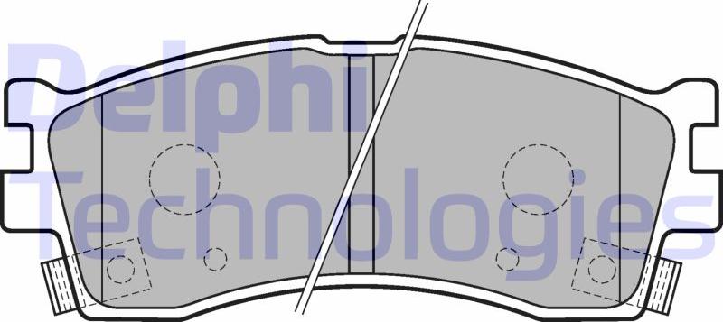 Delphi LP1702 - Set placute frana,frana disc - allinparts.ro