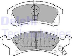 Delphi LP898 - Set placute frana,frana disc allinparts.ro