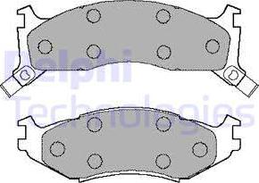 Delphi LP892 - Set placute frana,frana disc - allinparts.ro