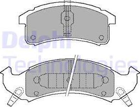 Delphi LP897 - Set placute frana,frana disc allinparts.ro