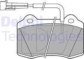 Delphi LP849 - Set placute frana,frana disc allinparts.ro