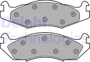 Delphi LP889 - Set placute frana,frana disc allinparts.ro