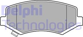 Delphi LP3456 - Set placute frana,frana disc - allinparts.ro