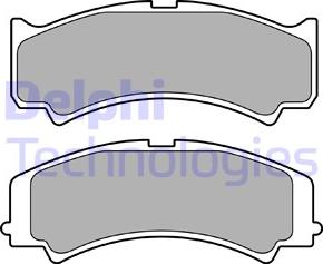 Delphi LP3458 - Set placute frana,frana disc - allinparts.ro