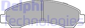 Delphi LP3453 - Set placute frana,frana disc allinparts.ro