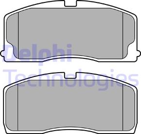 Delphi LP3460 - Set placute frana,frana disc allinparts.ro