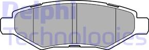 Delphi LP3467 - Set placute frana,frana disc allinparts.ro