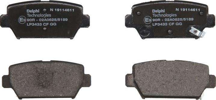 Delphi LP3433 - Set placute frana,frana disc - allinparts.ro