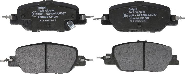 Delphi LP3566 - Set placute frana,frana disc allinparts.ro