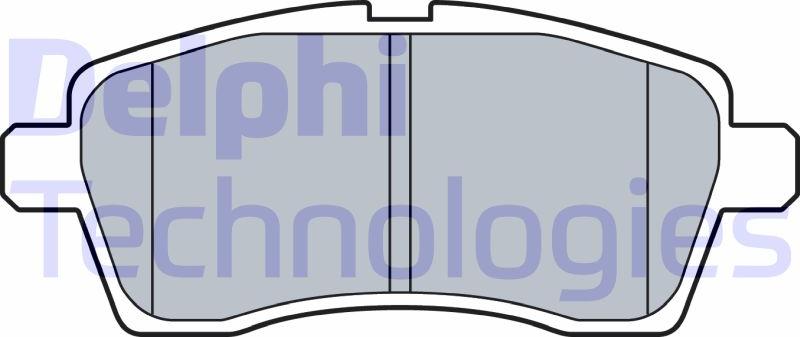 Delphi LP3510 - Set placute frana,frana disc allinparts.ro