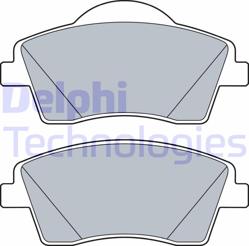 Delphi LP3528 - Set placute frana,frana disc allinparts.ro