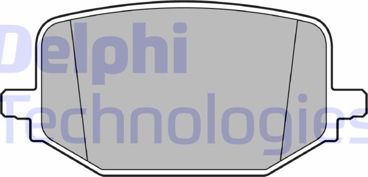Delphi LP3697 - Set placute frana,frana disc allinparts.ro
