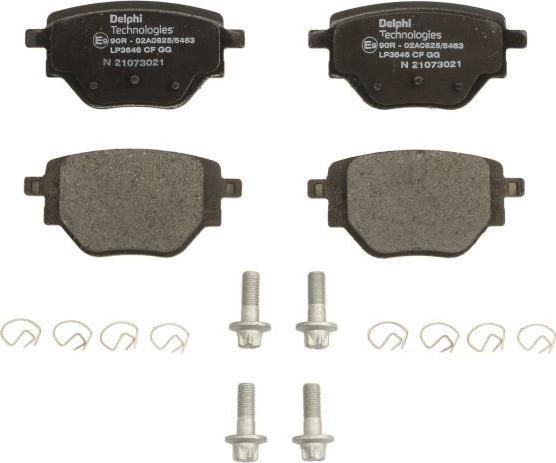 Delphi LP3646 - Set placute frana,frana disc allinparts.ro