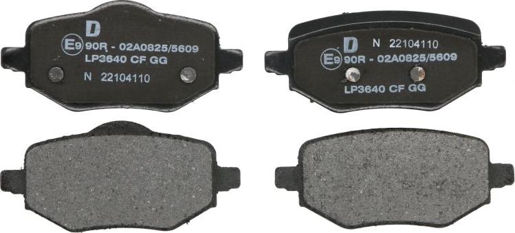 Delphi LP3640 - Set placute frana,frana disc allinparts.ro