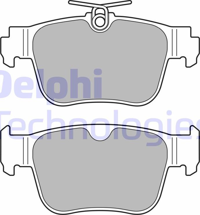 Delphi LP3669 - Set placute frana,frana disc allinparts.ro
