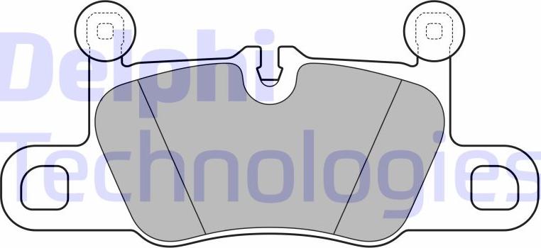 Delphi LP3614 - Set placute frana,frana disc - allinparts.ro