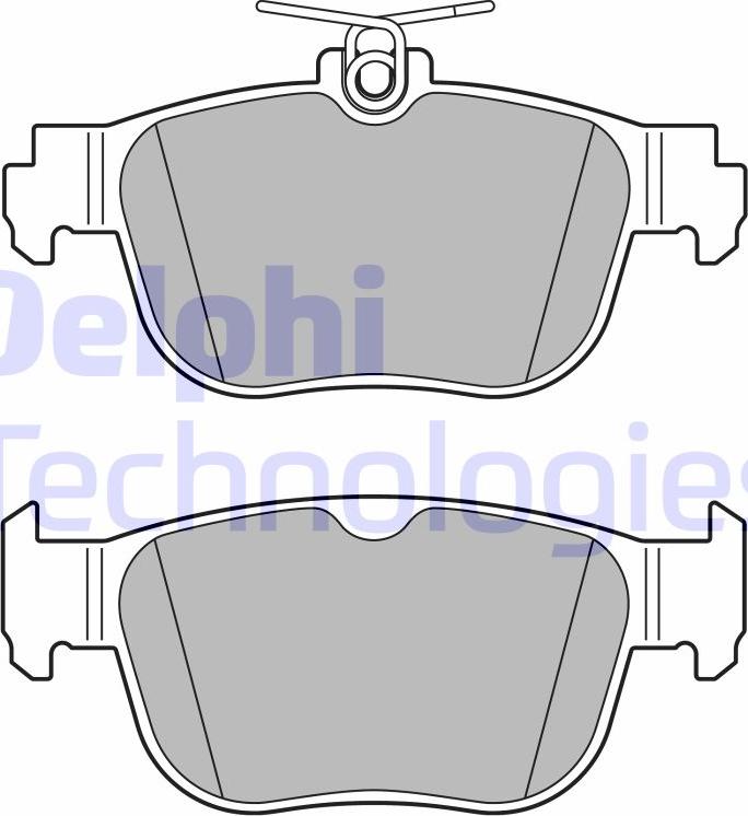 Delphi LP3674 - Set placute frana,frana disc allinparts.ro