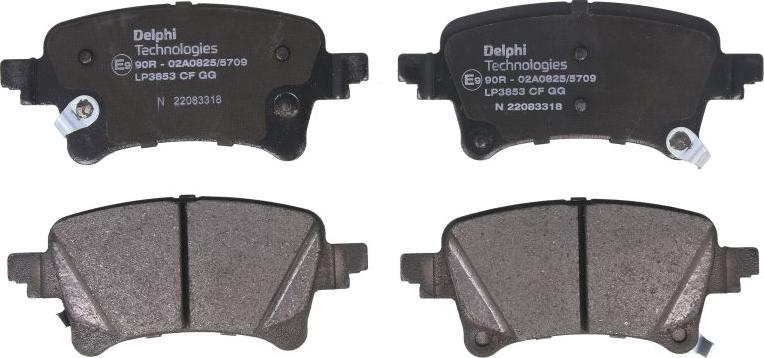 Delphi LP3853 - Set placute frana,frana disc allinparts.ro