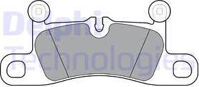 Delphi LP3298 - Set placute frana,frana disc allinparts.ro