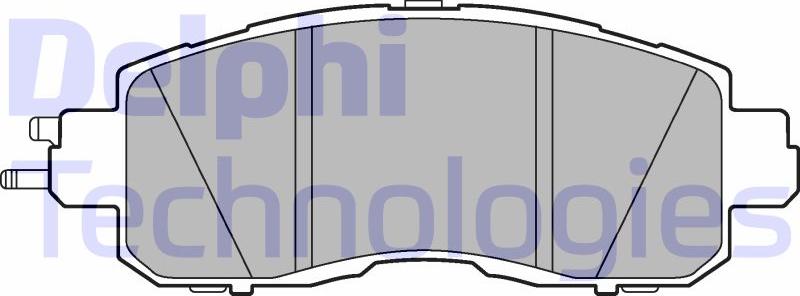Delphi LP3251 - Set placute frana,frana disc allinparts.ro