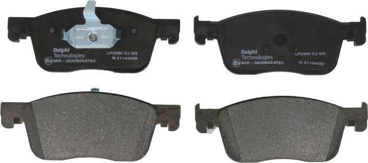 Delphi LP3260 - Set placute frana,frana disc allinparts.ro
