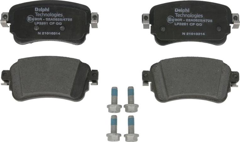 Delphi LP3261 - Set placute frana,frana disc allinparts.ro
