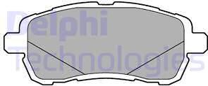 Delphi LP3279 - Set placute frana,frana disc allinparts.ro