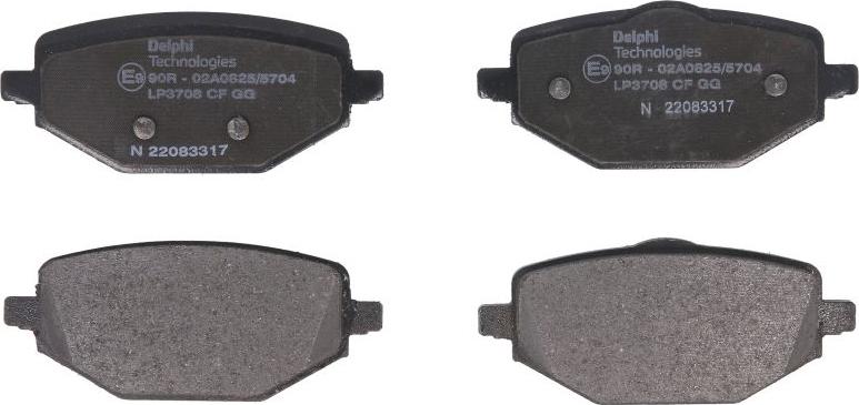 Delphi LP3708 - Set placute frana,frana disc - allinparts.ro