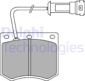 Delphi LP241 - Set placute frana,frana disc allinparts.ro