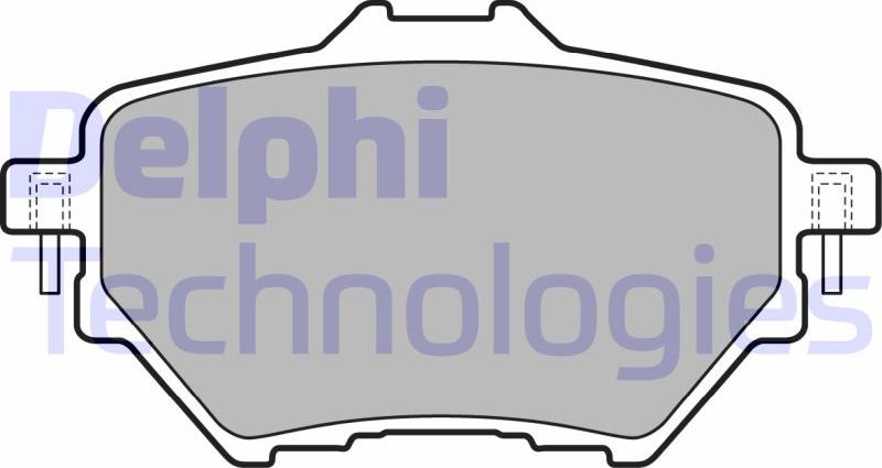 Delphi LP2505 - Set placute frana,frana disc allinparts.ro