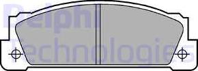 Delphi LP253 - Set placute frana,frana disc allinparts.ro