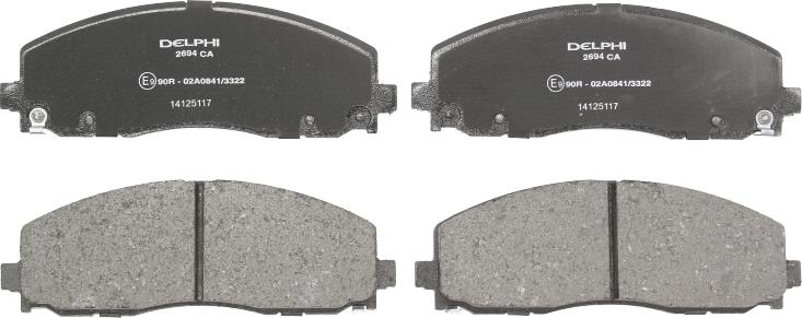 Delphi LP2694 - Set placute frana,frana disc allinparts.ro