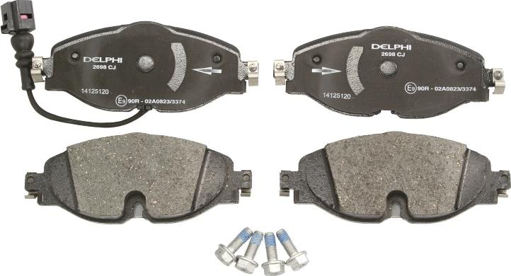 Delphi LP2698 - Set placute frana,frana disc allinparts.ro