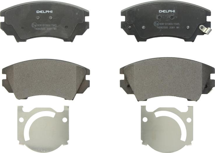 Delphi LP2081 - Set placute frana,frana disc allinparts.ro