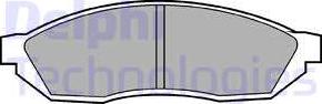 Delphi LP208 - Set placute frana,frana disc allinparts.ro