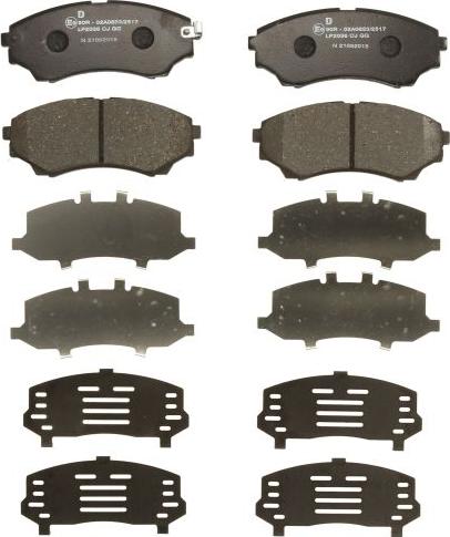 Delphi LP2036 - Set placute frana,frana disc allinparts.ro