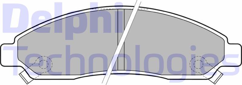 Delphi LP2037 - Set placute frana,frana disc allinparts.ro