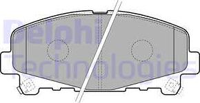 Delphi LP2166 - Set placute frana,frana disc - allinparts.ro