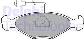 Delphi LP212 - Set placute frana,frana disc allinparts.ro
