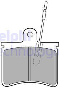 Delphi LP228 - Set placute frana,frana disc - allinparts.ro