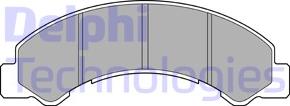 Delphi LP2769 - Set placute frana,frana disc allinparts.ro